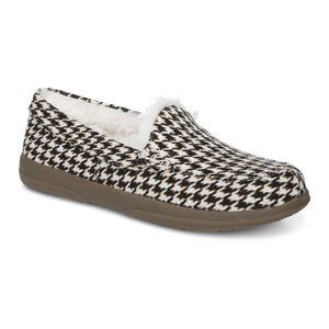 NWT Vionic Cream & Black Houndstooth Lynez Slipper  - Women Size 10